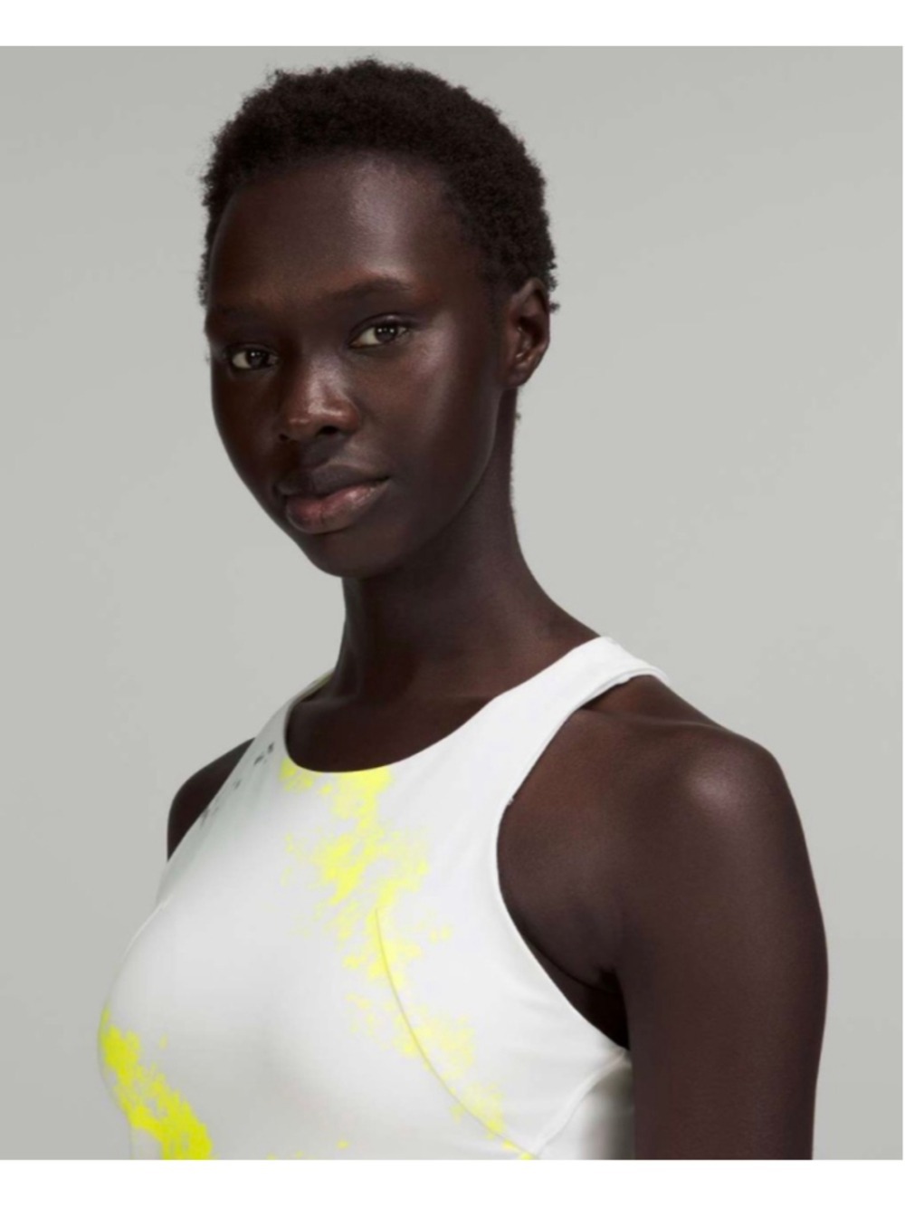 Women's Lululemon Invigorate Training Tank Top 8 White Yellow - Picture 2 of 10